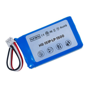 3.7V 1500mAh rechargeable lithium polymer battery for head massager