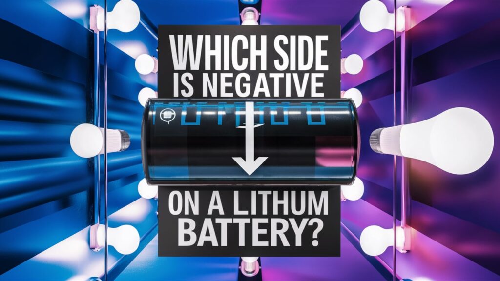 Quale lato è negativo in una batteria al litio?