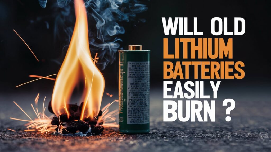 will old lithium battery easy to burn