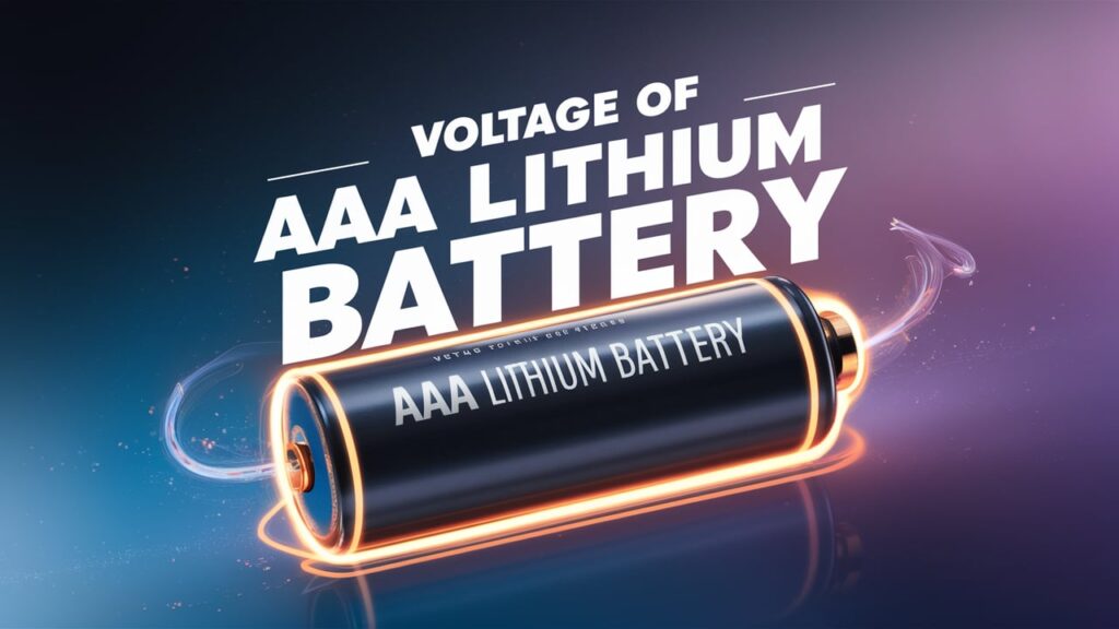 voltaje de la pila de litio aaa