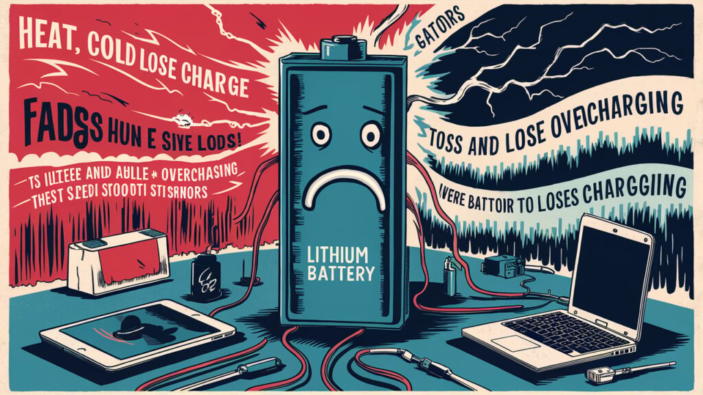 what causes lithium battery to lose charge