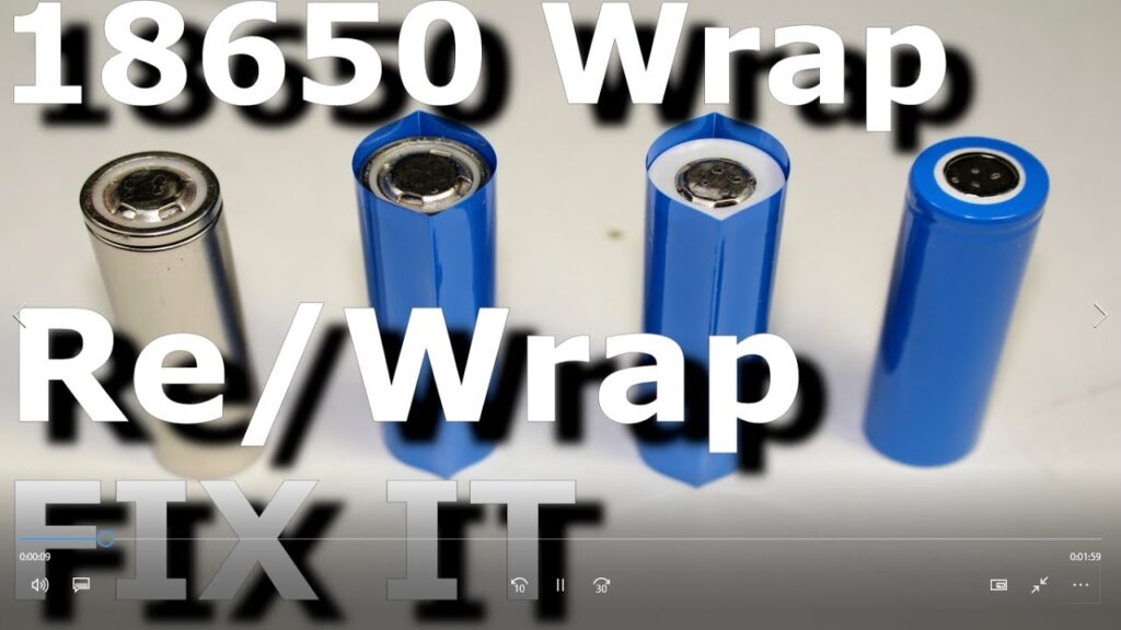 how to rewrap 18650 batteries