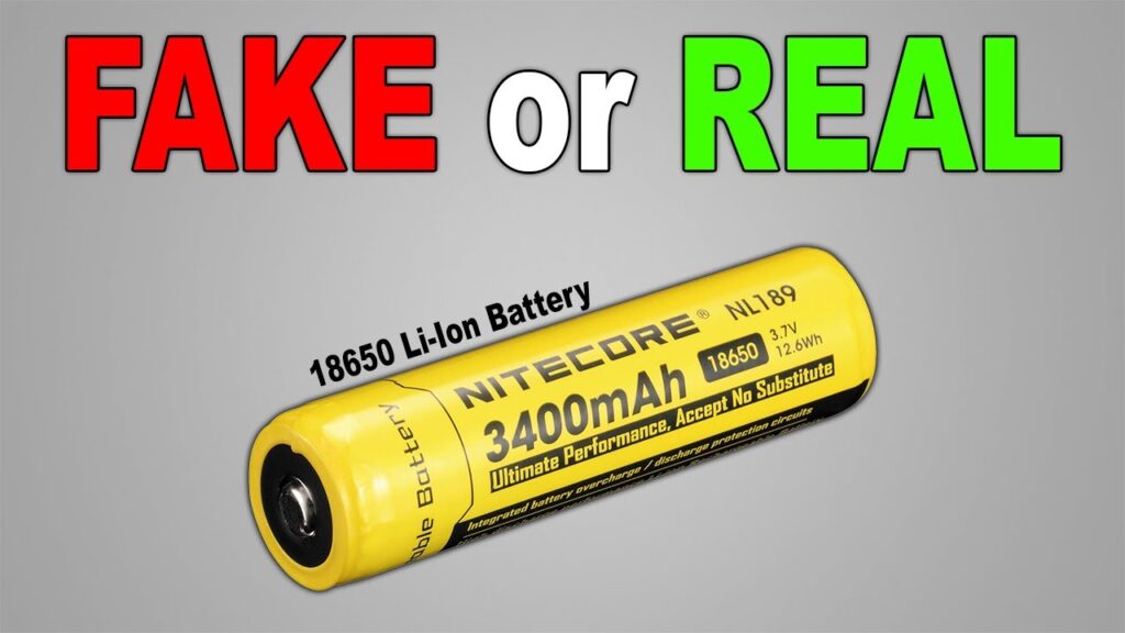 how to spot fake 18650 batteries