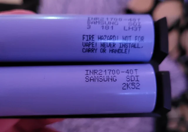 why do 18650 batteries say not for vaping