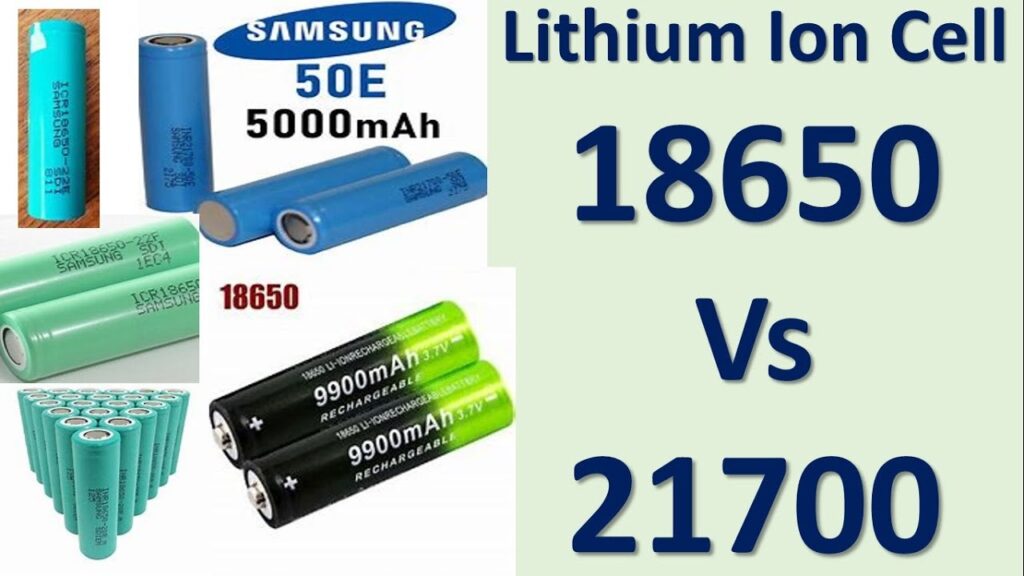 Bateria 21700 vs bateria 18650
