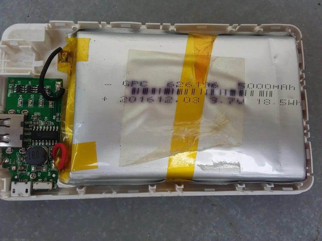 what to do with a swollen battery pack