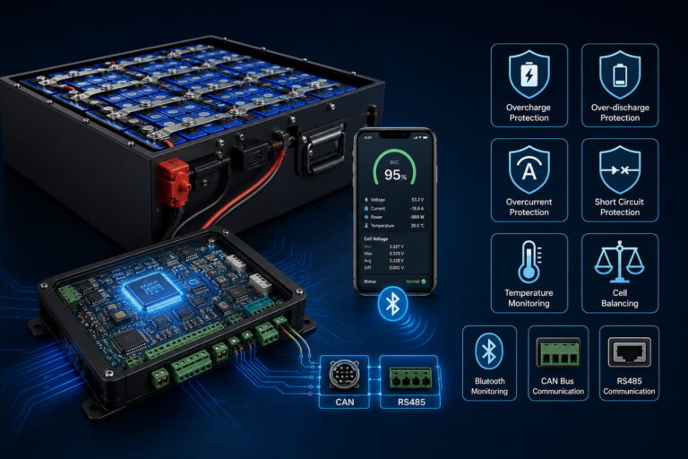 Custom LiFePO4 Battery Pack Advanced BMS Integration