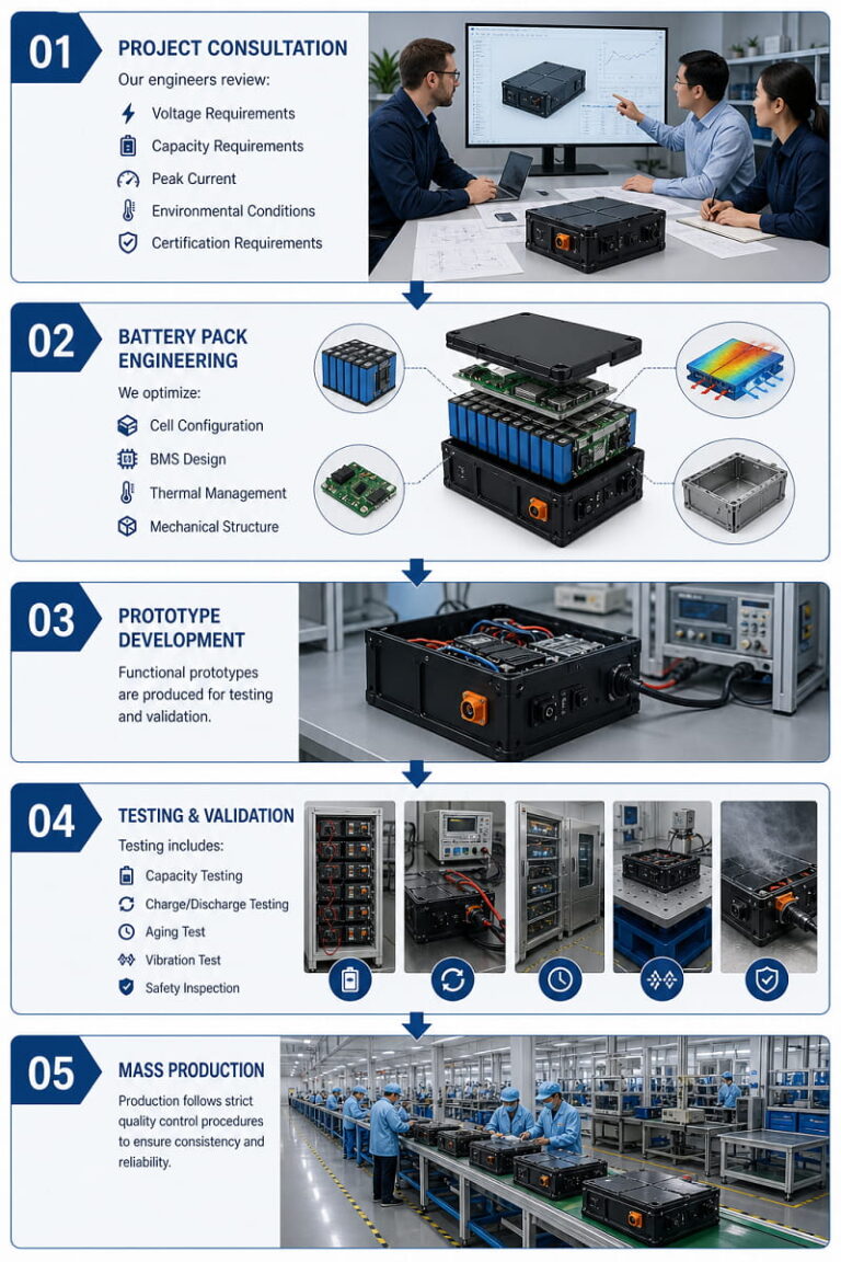 Custom LiFePO4 Battery Pack Manufacturing Process
