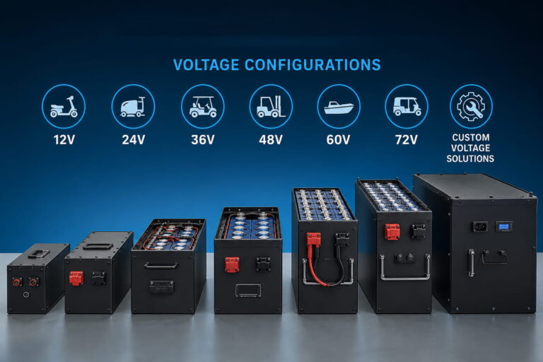 Custom LiFePO4 Battery Pack Voltage Configurations