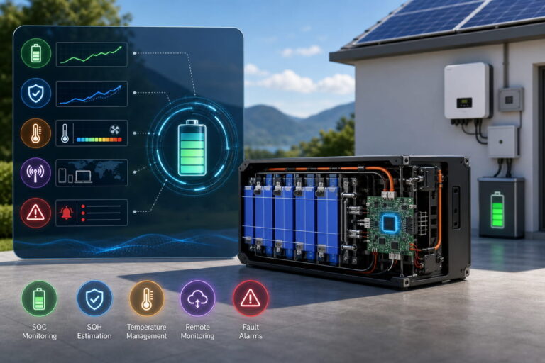 Custom Solar Battery Pack Smart BMS Features