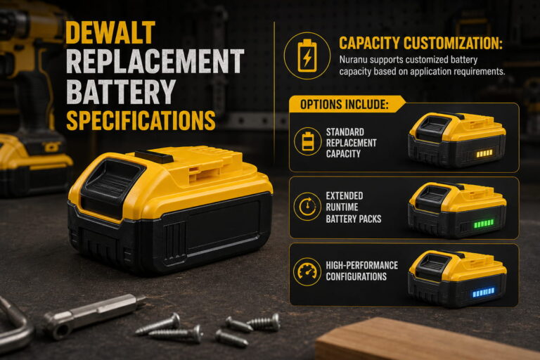 DeWalt Replacement Battery Capacity Customization