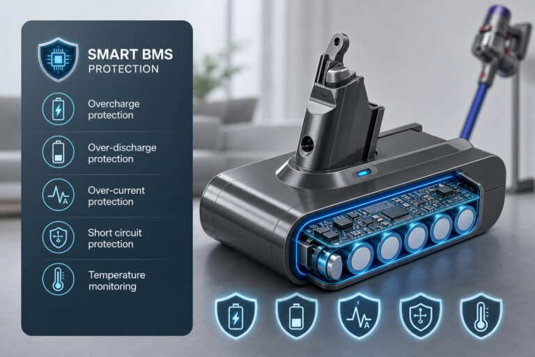 Dyson Replacement Battery Smart BMS Protection