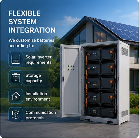 Flexible System Integration of Solar Energy Storage Battery