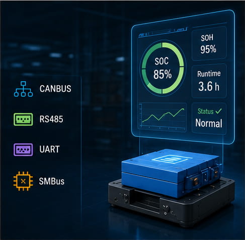 Intelligent AMR Battery Communication