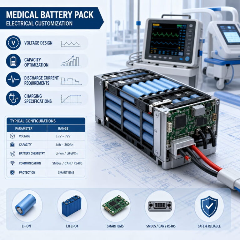 Medical Battery Pack Electrical Customization