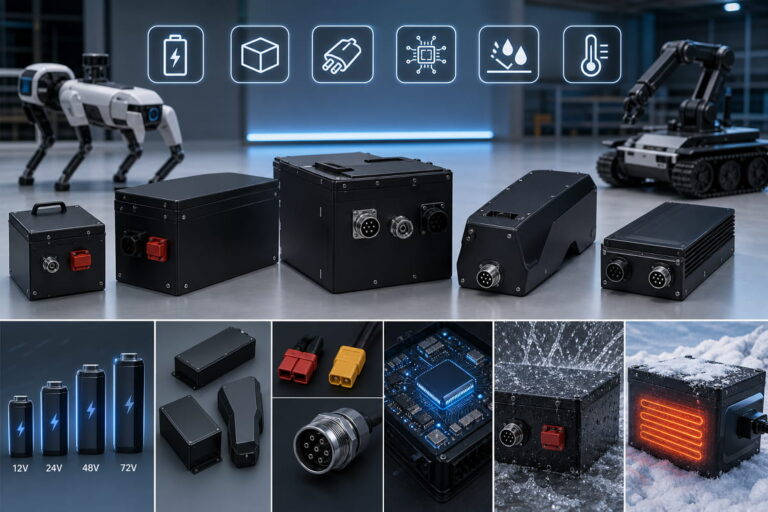 Robot Battery Pack Customization Capacities