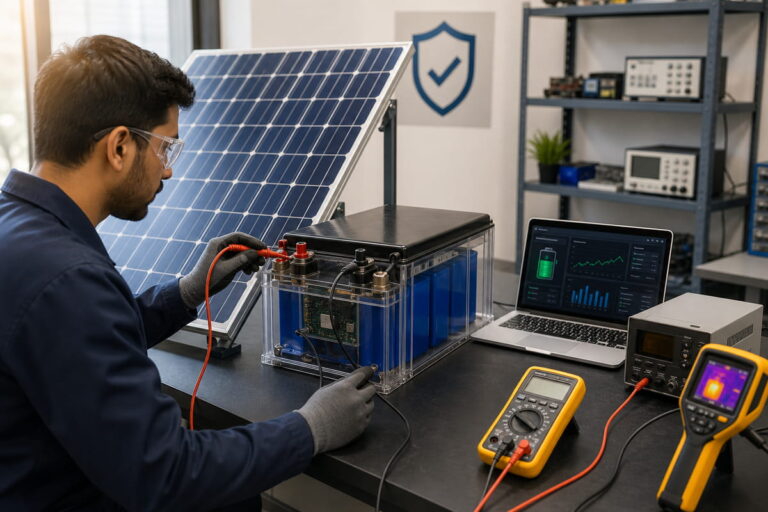 Solar Battery Prototype Testing