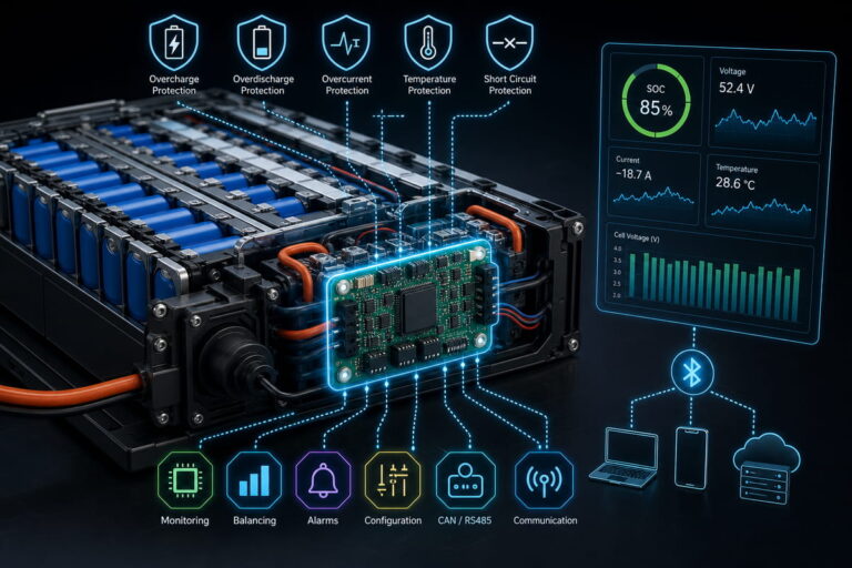 Custom Battery Pack Smart BMS Integration
