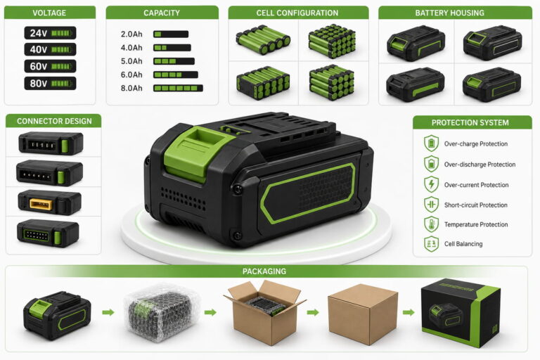 Custom Greenworks Replacement Battery Pack Design