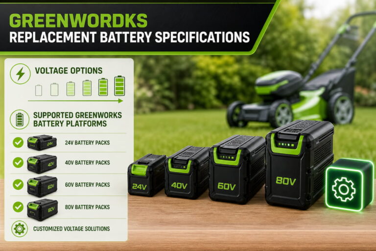 Greenworks Replacement Battery Voltage Options