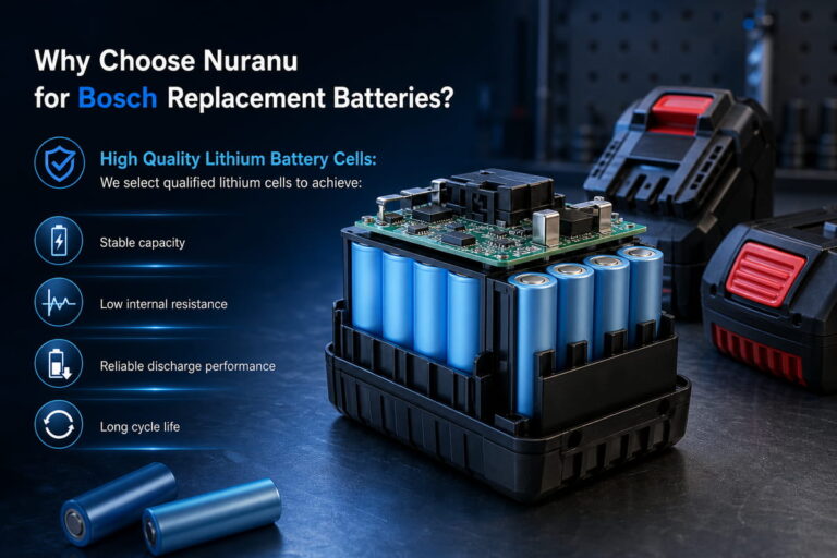 High Quality Lithium Battery Cells for Bosch Replacement Batteries