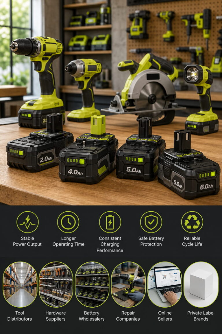 Professional Ryobi Replacement Battery Manufacturer