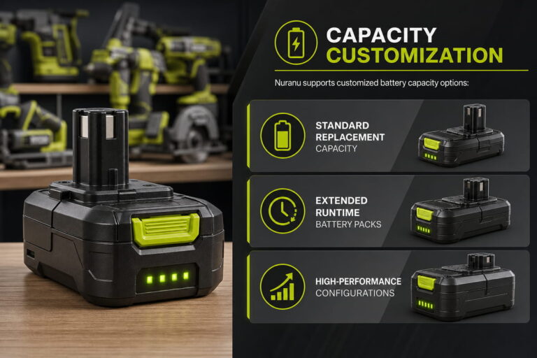 Ryobi Replacement Battery Capacity Customization