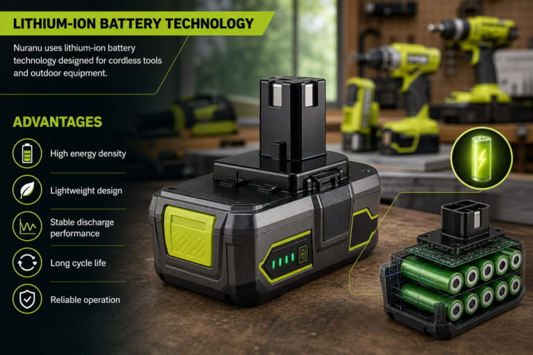 Ryobi Replacement Battery Uses Lithium-ion Battery Technology