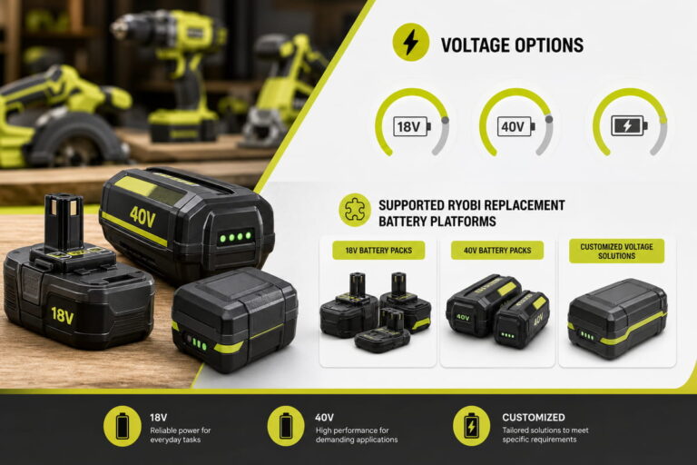 Ryobi Replacement Battery Voltage Options
