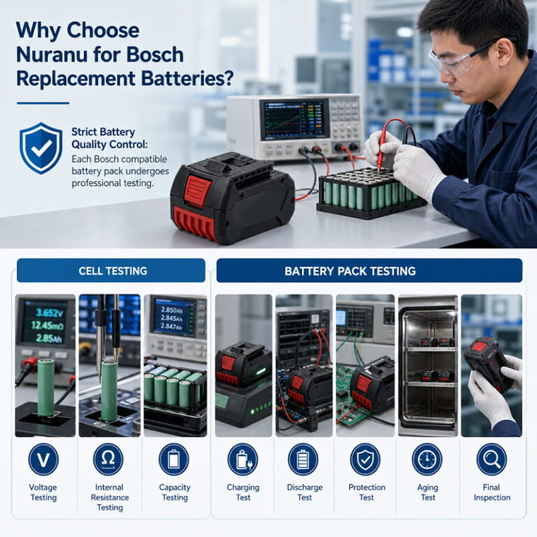 Strict Battery Quality Control of Bosch Replacement Batteries