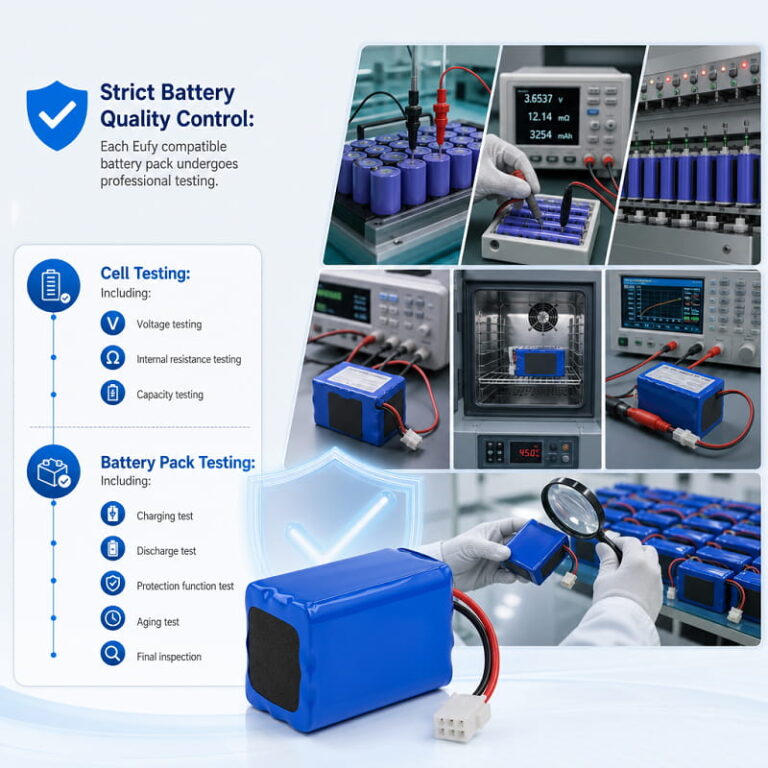 Strict Battery Quality Control of Nuranu for Eufy Replacement Batteries