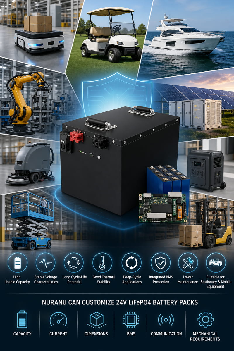 24V LiFePO4 Battery