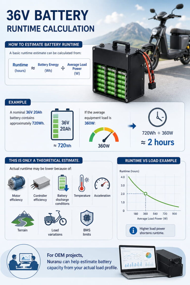 36V Battery Runtime Calculation