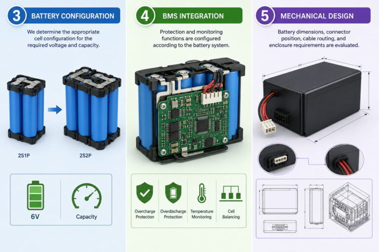 Custom 6V Lithium Battery Configuration, BMS Integration and Mechanical Design