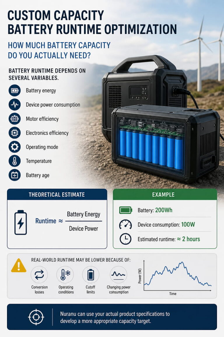 Custom Capacity Battery Runtime Optimization