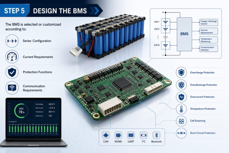 Design the BMS for Customing Voltage Battery Pack