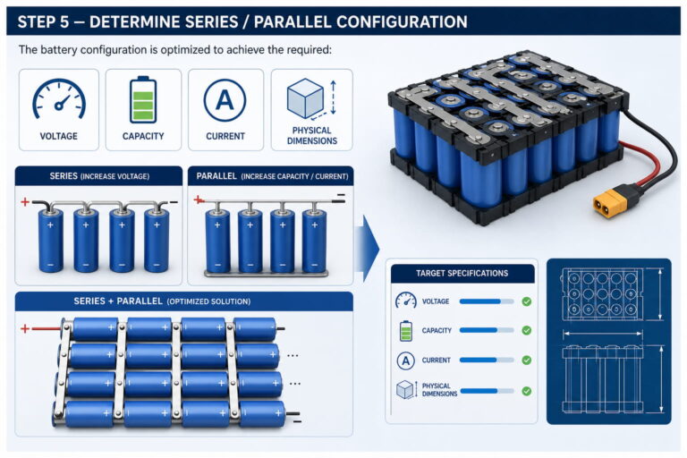 Determine Series or Parallel Configuration Custom Capacity Battery Pack