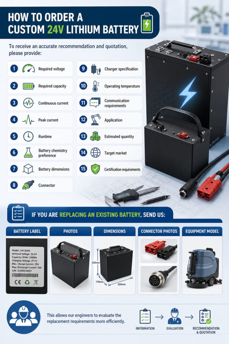 How to Order a Custom 24V Lithium Battery
