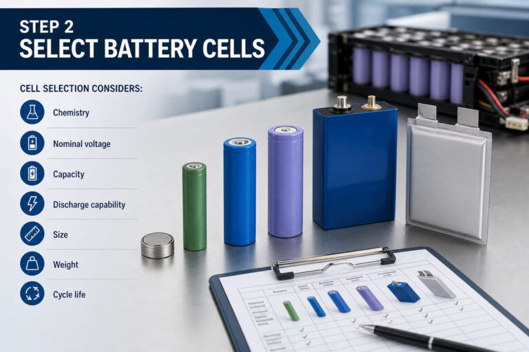 Select Battery Cells for Customing Voltage Battery Pack