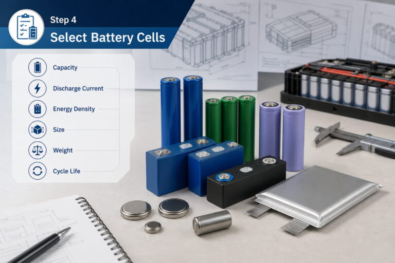 Select Battery Cells of Custom Capacity Battery Pack