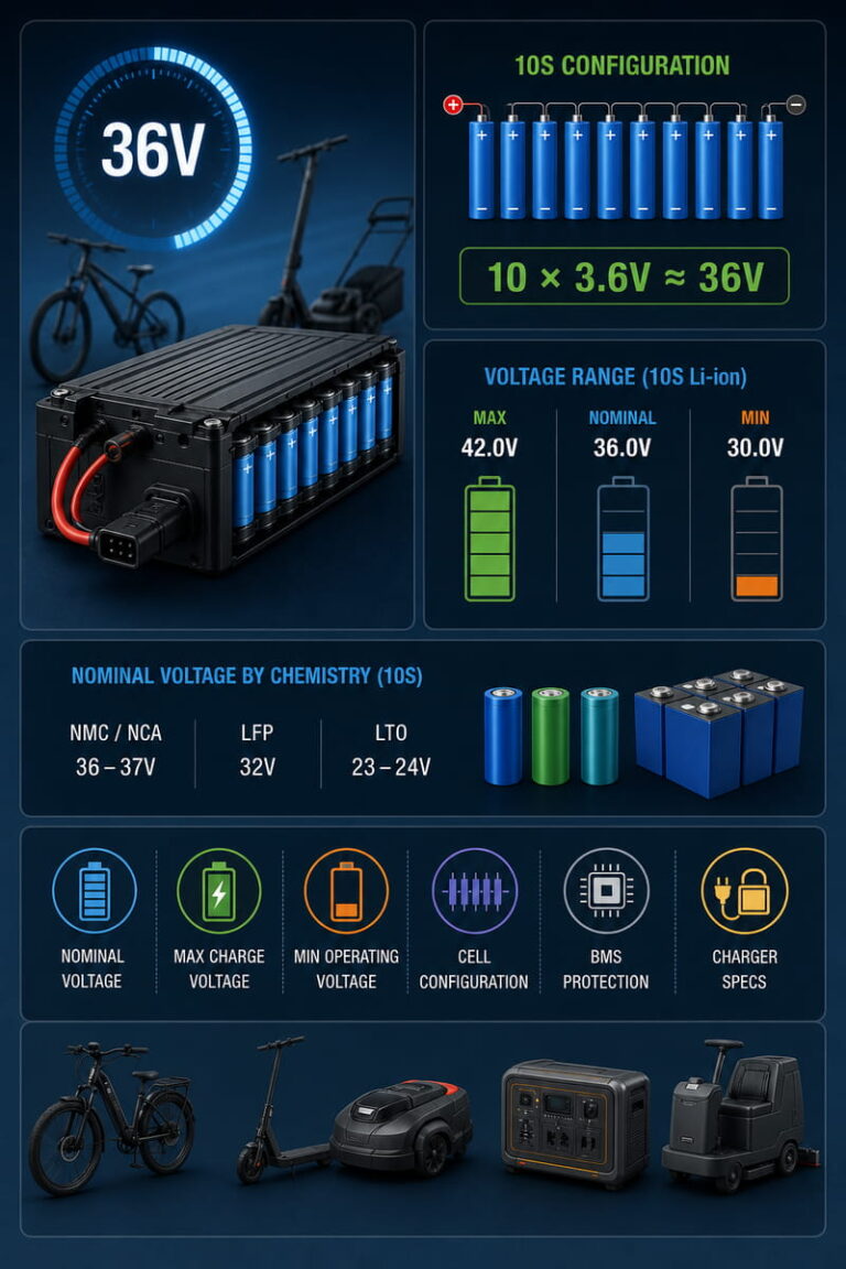 What Does 36V Mean in a Lithium Battery