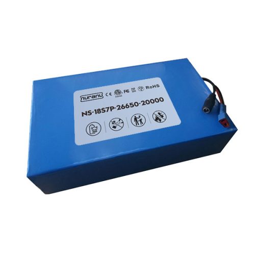 60V 20AH 26650 liFePO4-Zellen-Akkupack für Elektromotorräder